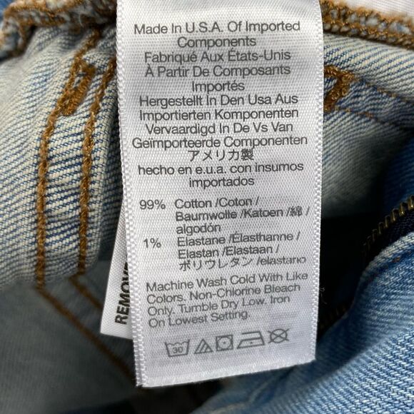 Madewell Perfect Vintage Straight Jean Danby Wash: Knee-Rip Edition  | Size:  24 - Picture 13 of 15